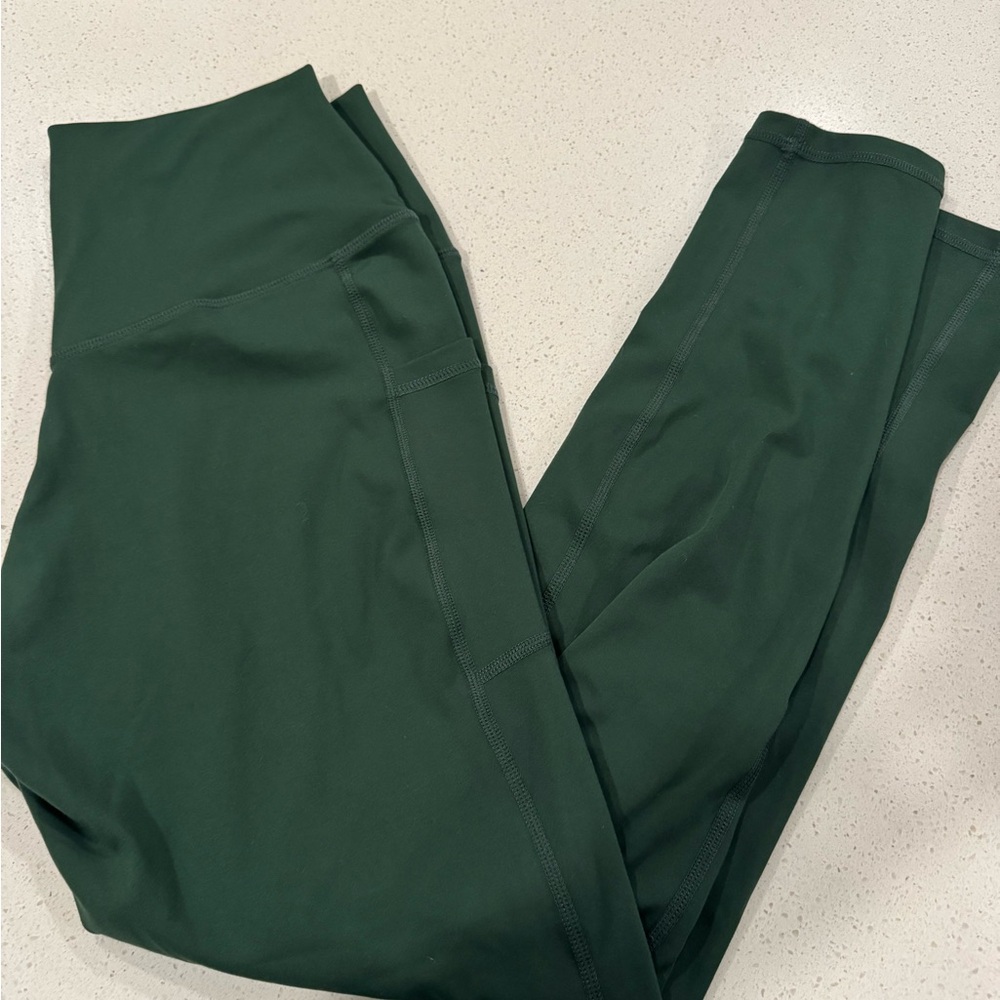 Deep Green Women's Leggings 7/8